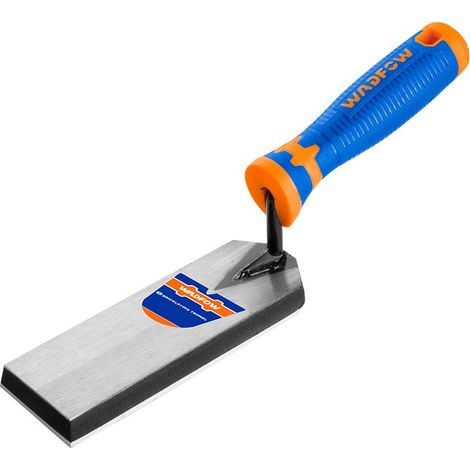 Paleta de albañil WADFOW WBT9362, acero al carbono 6" x 2", base EVA, diseño ergonómico