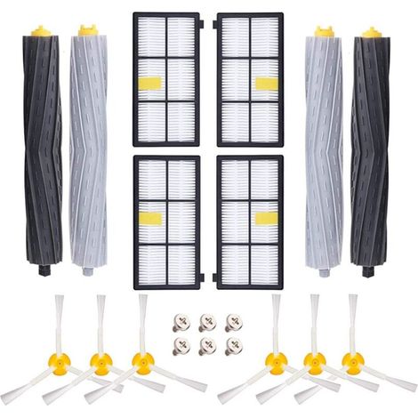 Ricambi per le serie iRobot Roomba 800 e 900. Kit di ricambi per le serie iRobot Roomba 800, 850, 851, 860, 865, 866, 870, 871, 876, 880, 885, 886, 890, 891, 896, 900, 960, 966, 980 e 990.