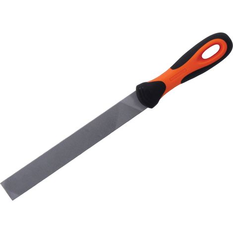 Bahco 2-in-1 ERGO™ Homeowner's Metal File 8-inch (200mm) – Bastard Double and Single Cut, Model BAH153