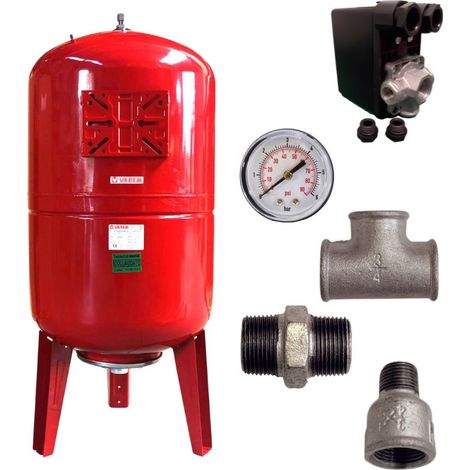 LBP – Réservoir vessie vertical 300L – Gestion optimale pression eau – Manomètre intégré – Réduction cycles démarrage pompe (1/5)
