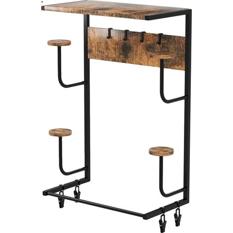 Soporte para auriculares, estante de pared, múltiples ganchos, 4 niveles. (1/2)