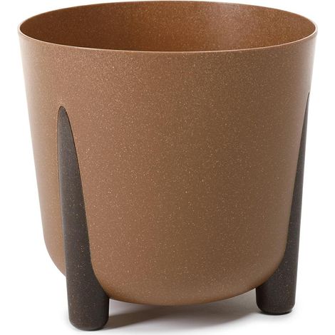 Moos-Öko-Holzblumentopf, Naturholz