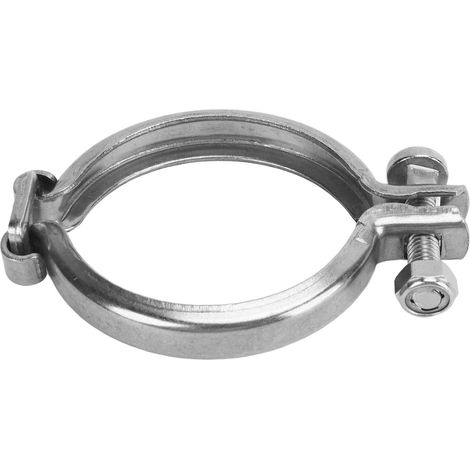 Adaptateur de bride pour soupape de dérivation d'échappement automobile, résistant à la chaleur, fiable, étanche, économe en énergie, adaptateur à 2 boulons vers collier de serrage en V. (1/5)