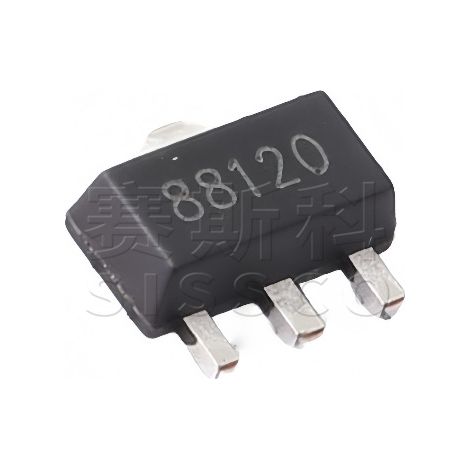 Changdian/Changjing CJ88120 linear voltage regulator, screen-printed 88120, SOT89-3 LDO voltage regulator integrated circuit, electronic component chip, 5 units shipped.