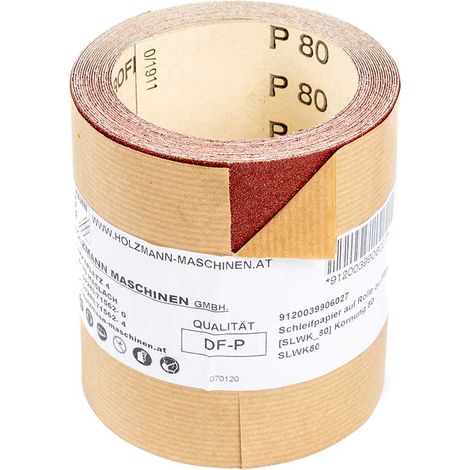Rollo de lija de corindon 100mm x 5m 80gr