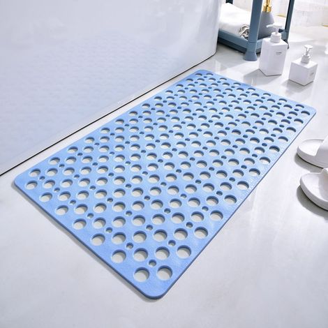Bleu Tapis de Douche antidérapant, Tapis antidérapant Baignoire 40 x 88 cm, antidérapant et antimoisissure, adapté pour la Baignoire (1/5)
