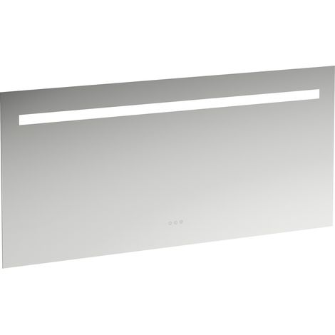 Miroir Leelo courant avec éclairage LED horizontal intégré, cadre