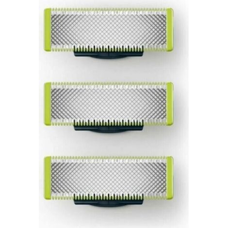 [JAMAIS UTILISÉ]Kompatibel mit Philips QP2520, QP2630, QP210, QP220 und QP65 – Ersatzklingen für elektrische Rasierer/Trimmer, langlebiger Edelstahl, zum Trimmen, Stylen und Rasieren, 3er-Pack.