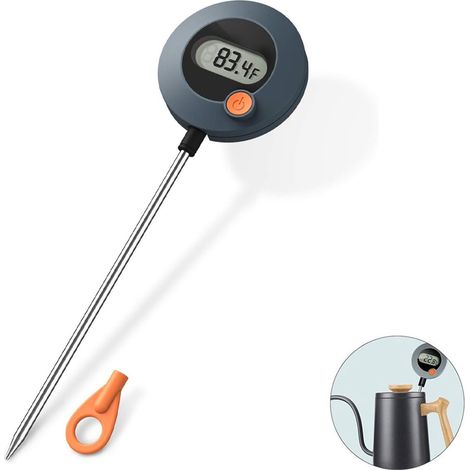 Thermomètre de cuisson - Thermomètre de cuisine - Thermomètre à frire - Acier inoxydable - Température maximale jusqu'à 250 degrés Celsius-AquaForge (1/5)