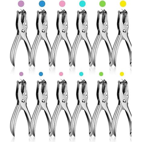 Lot de 12 perforatrices à 1 trou (1/4 et 1/8 pouce) (1/5)
