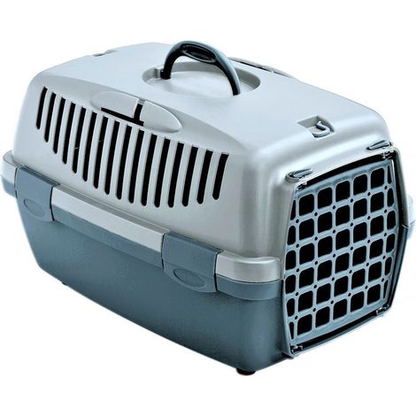 Cage gulliver 1, bleu arctique 48 x 32 x 31 cm, transport chien max 6 kg - animallparadise (1/3)