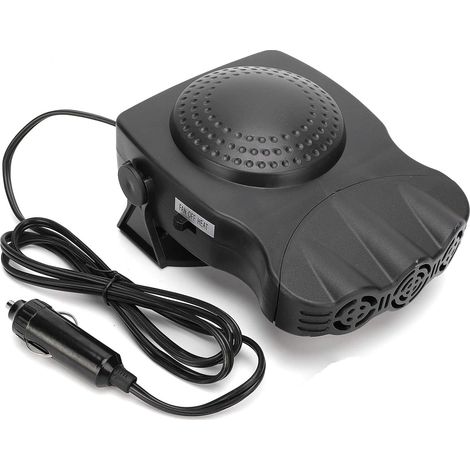 Calefactor para coche 2 en 1 de 12 V y 150 W, desempañador de parabrisas, refrigerador y encendedor de cigarrillos, color negro. (1/5)