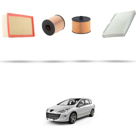 Kit tagliando 4 filtri compatibile con Peugeot 308 2.0 Hdi 103kw Dal 2009 (1/5)