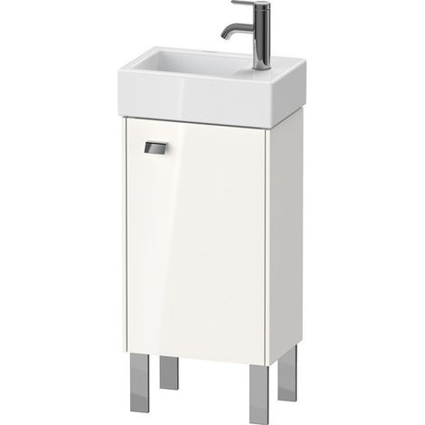 Meuble sous-vasque BRIOSO 570x364x239mm poignée chromé ouverture droite blanc brillant
