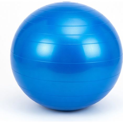 Ballon de yoga PVC bleu 45 cm modèle 2