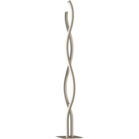 LED Stehlampe "Mairia" aus Aluminium dimmbar für Wohnzimmer & Esszimmer von Lucande (1/5)