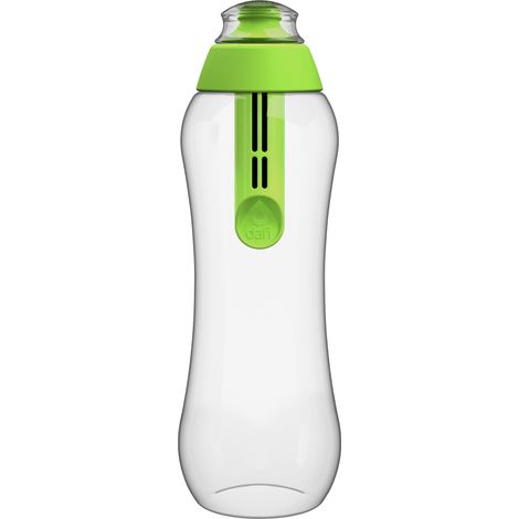 Botella de filtro de agua Dafi color lima 0,5 l + 1 filtro (1/2)