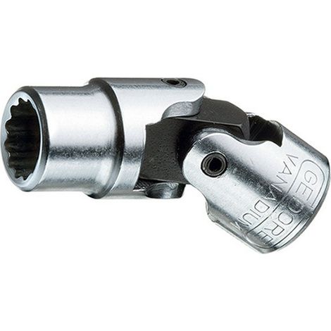 Manguito de articulación 1/4'', lado e/planos : 13 mm, Largo 42 mm