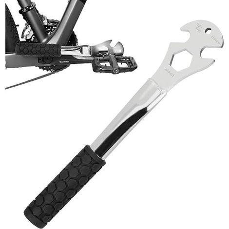 Clé à Pédale de Vélo 24mm avec Poignée Extra Longue, Clé Plate Professionnelle Multifonction pour le Démontage de Pédales, Pédalier et Roues, pour Mécaniciens, Cyclistes et Entretien à Domicile (1/5)