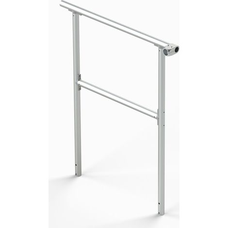 Euroline Stirngeländer für 511 Podesttreppe, 600mm Stufenbreite