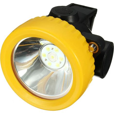 Lampada frontale a LED ricaricabile per casco, impermeabile, ideale per pesca all'aperto, campeggio e sicurezza dei minatori. (1/4)