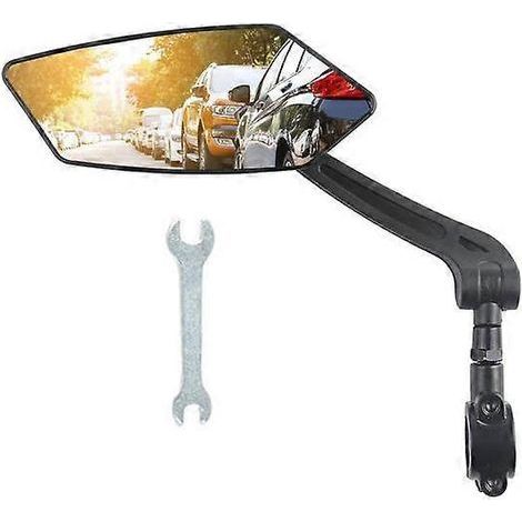 Rétroviseur de guidon pour vélo, accessoire de cyclisme, grand angle, convexe, pivotant à 360°, réglable, pour VTT et vélo de route (1/5)
