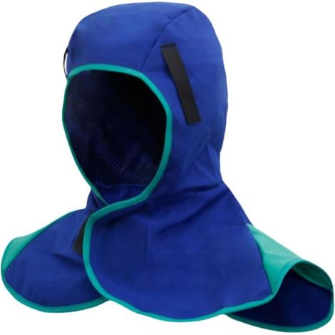 Capuche de Soudure pour Masques de Soudage Casque Soudeur (-DOUblure interne coton, Coutures et fils en fibres synthétiques, Fermeture Velcro)-DOU