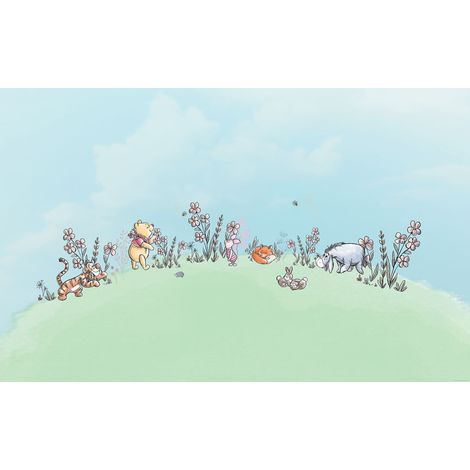 Papier peint panoramique enfant Winnie l’Ourson Esprits Curieux (1/4)