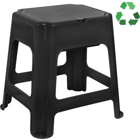 Aqualine Accessoires - Badhocker, mit Ablagefläche, schwarz 90902B