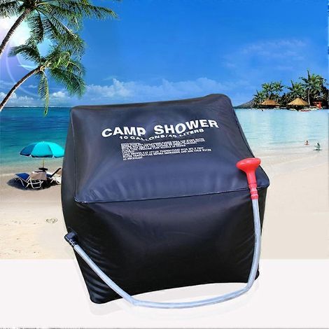 Sac de douche solaire chauffant 20/40L, portable, pour le bain d'intérieur, idéal pour les voyages, le camping, la randonnée et l'escalade. Sac à eau pour animaux de compagnie. (1/5)