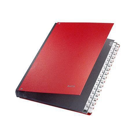 Pultordner DIN A4 1-31 Polypropylen rot 32 Fcher (1/3)