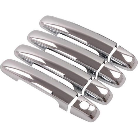 Poignée de porte latérale chromée ABS pour voiture, garniture décorative de couvercle de poignée de porte latérale (1/5)