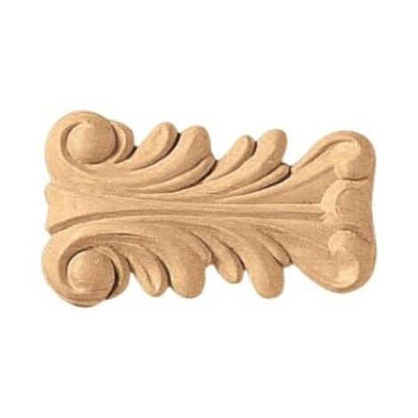 Fregio decorazione in legno cod 13140 - mm 90 x 50 (1/2)