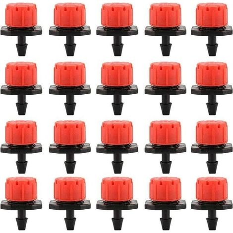 Lot de 100 goutteurs d'irrigation réglables 360° – Anti-colmatage – Débit d'eau ajustable – Pour arrosage de plantes en pot - 100PCS (1/5)