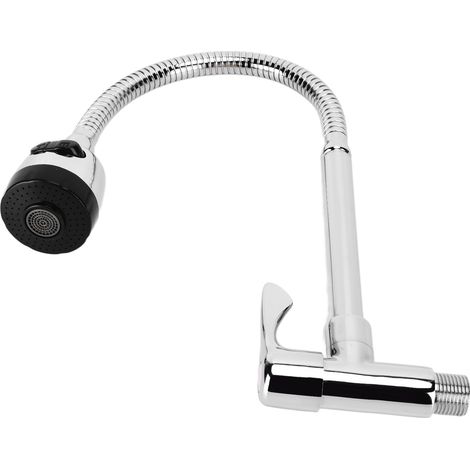 Robinet de Cuisine Rotatif 360° avec Flexible Anti-Rouille - Réglage du Débit et Installation Facile - Modèle Universel en Cuivre pour Évier (1/5)