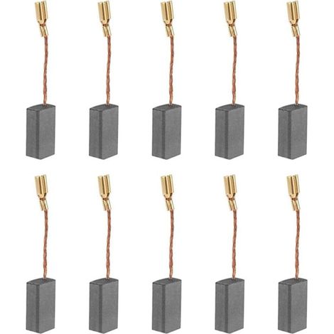 10PCS Balais de Charbon Brosse à Charbon Moteur Outil électrique Universel Charbon pour Moteur électrique S1M-FF03-100A/6-100 A86C -16 8 5 46mm (1/5)