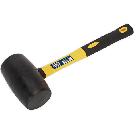 Sealey Premier Rubber Mallet with Fibreglass Shaft 2lb RMB200