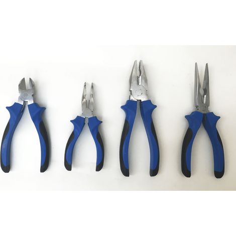 SET 4 PINZE PINZA TRONCHESE TRONCHESINA DRITTA CURVA 45 GRADI 150 200 MM 527 SK (1/2)