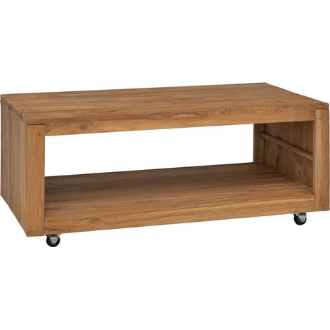 Couchtisch 110x60x40 cm Massivholz Teak