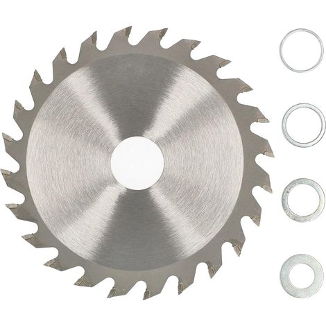 KOTARBAU Lame de scie en carbure pour bois 24 dents Ø 115 mm + anneaux de réducteur (1/5)