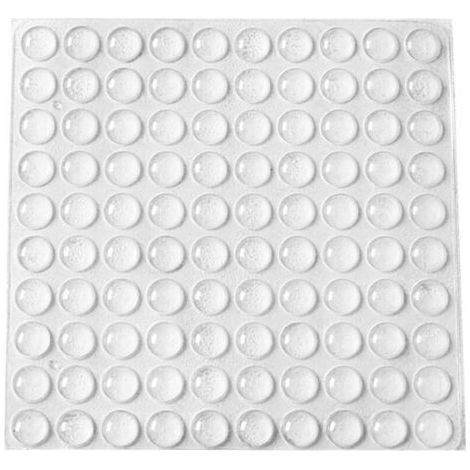 Butées de Protection en Caoutchouc, 200 PCS Arrêts de Portes Mural, Tampons de Porte, Nouveau Matériau Réutilisable, Transparente Pieds Adhésifs Anti-Choc Pour Protéger Les Murs et Meuble.(10×3mm)