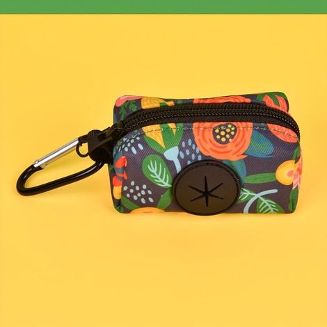 BelleRise - Distributeur de sacs à déjections canines à fixer à la laisse — Porte-sacs élégant en polyester