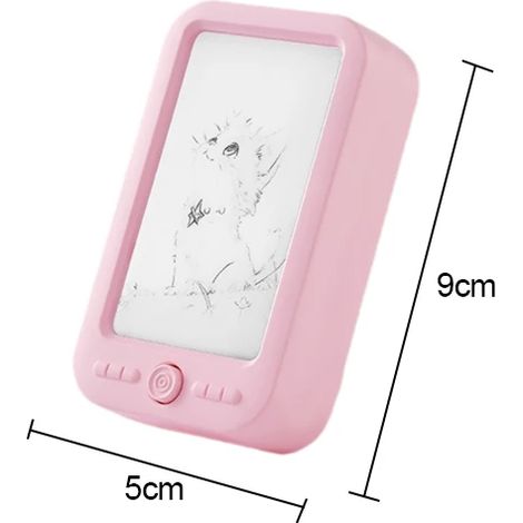 (Rose B) Mini veilleuse LED avec interrupteur à brancher, protection des yeux