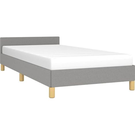 Giroletto senza Materasso Grigio Chiaro 90x190 cm Tessuto vidaXL (1/5)
