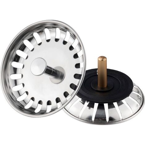 1 panier-filtre pour évier de cuisine, compatible avec les bondes d'évier de 80 mm (1/5)
