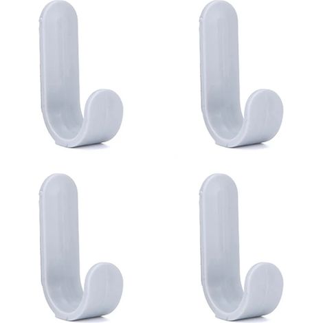 Ganchos adhesivos de pared, duraderos, impermeables, autoadhesivos, reutilizables ganchos adhesivos de techo, color gris.