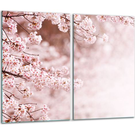 Tabla de cortar de vidrio 2x 30x52 flores (1/5)
