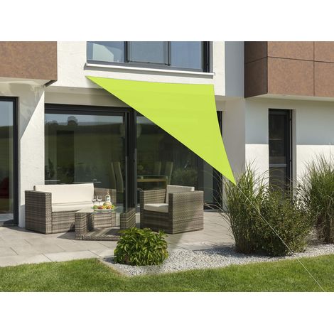 Voile d'ombrage Vert Pomme 400 x 400 x 300 cm 241-78 Polyester 0,5 kg (1/2)