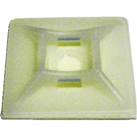 COFAN base adhesiva bridas 25x25 caja 100 unid. , Con base cuadrada de 12x12, 19x19,25x25con adhesivo extrafuerte. Gran poder de fijación sin necesidad de perforar.