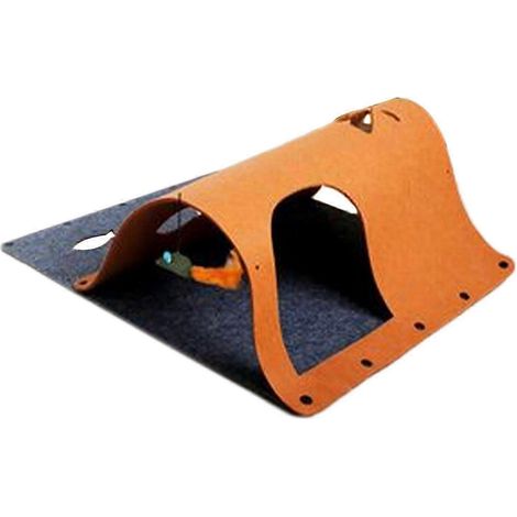 Filz-Katzentunnel Orange-Brown (1/5)